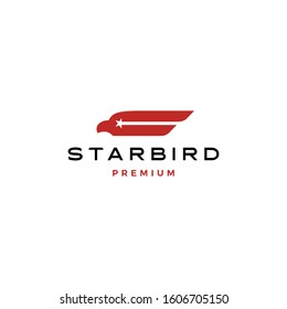 star bird wing logo vector icon illustration	