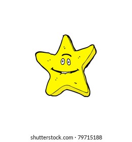 caricatura de star biting lip