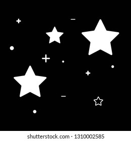 star and black background