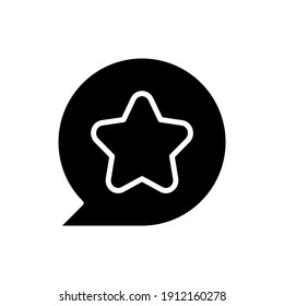 Star black glyph icon. User can mark favourite place on map. Toggle item to saved. User friendly system interface creation. Silhouette symbol on white space. Vector isolated illustration