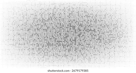 Stern Schwarzes Halbtonmuster auf weißem Hintergrund. Linearer Halbtonhintergrund. Vektorgrafik einzeln auf weißem Hintergrund. Vektor