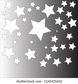 Star in the black sky