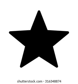 Star - black vector icon