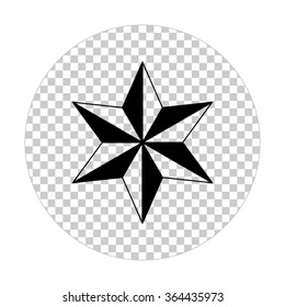 star  - black vector icon
