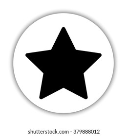 star -  black vector icon