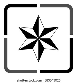 star  - black vector icon