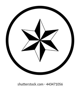 star  - black vector icon