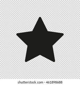star  - black vector icon