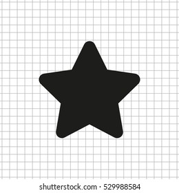 Star  - black vector icon