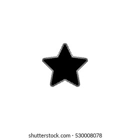 star  - black vector icon