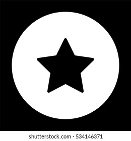 star  - black vector icon