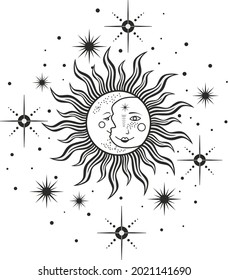 star black white star square