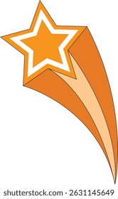 STAR BLACK WHITE YELLOW ORANGE GOLD 