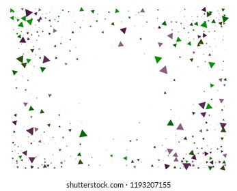 Star Blast, Glass Memphis Vector Frame. Triangle Fragmentation Particles Explosion Border Design. Breakage Fast Moving Fragments Exploding Glass Frame. Shattered Fragments Cool Explosive Background