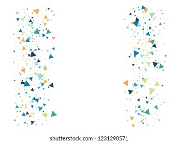 Star Blast, Glass Memphis Vector Frame. Triangle Fragmentation Particles Explosion Border Design. Broken Moving Vortex Particles Exploding Glass Frame. Shattered Fragments Dynamic Modern Background
