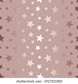 Star Bling Seamless Pattern. Beauty Background With Scatter Stars. Marble Glitter. Repeated Glam Texture Foil. Repeating Elegant Random Star Design For Wallpapers, Gift Wrappers, Prints. Vector 