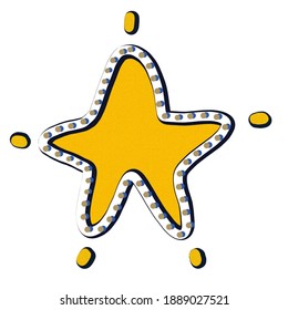 Der Star Bling Bling Vector 3D