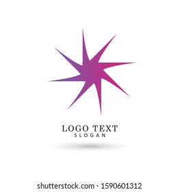 Star Blink Element Logo. Symbol & Icon Vector Template.