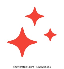Star Blink Icon Vector,red Star,blink Icon