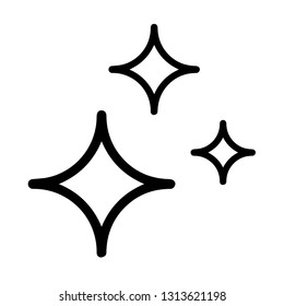 star blink outline icon vector