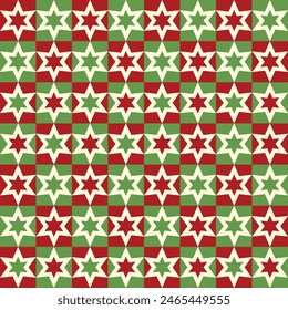 Star blocks seamless pattern for perfect packaging. 