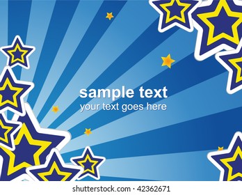 star blue background