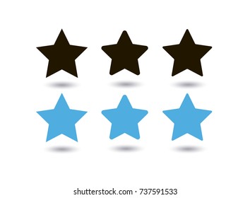 Star blue and black. vector