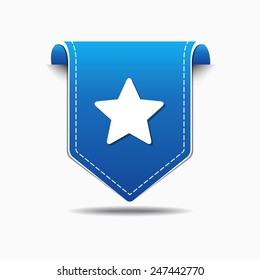 Star blue Vector Icon Design