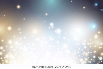 Fondo abstracto de luz suave de Star bokeh, Vector eps 10 ilustración de partículas de bokeh, decoración de fondo