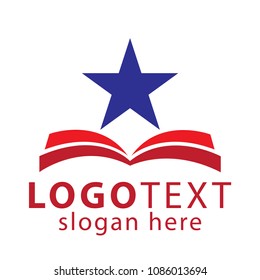 Star Book logo vector