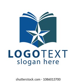 Star Book logo vector
