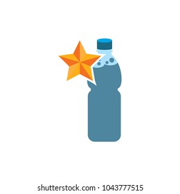 Star Bootle Logo Icon Design