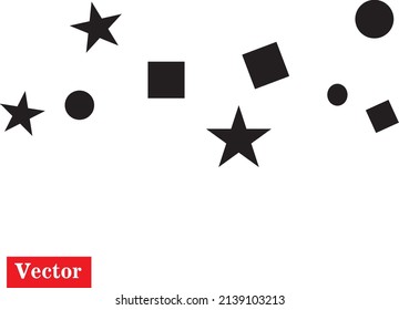 icono de estrella y cuadro en fondo blanco..eps
