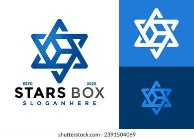 Star Box Logo design vector symbol icon illustration