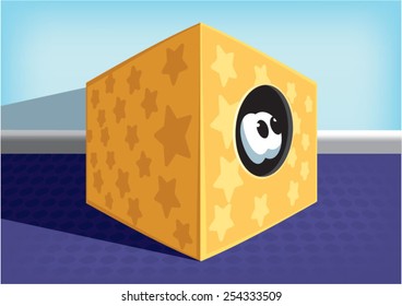 Star Box Vecor Illustration