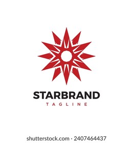 Diseño de la plantilla del logotipo de la marca Star. Elemento de icono del logotipo de estrella. Icono del logotipo de Star