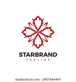 Star brand logo template design. Star logo icon element. Star logo icon