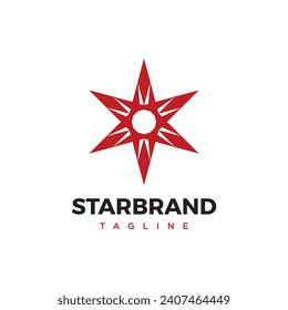 Diseño de la plantilla del logotipo de la marca Star. Elemento de icono del logotipo de estrella. Icono del logotipo de Star