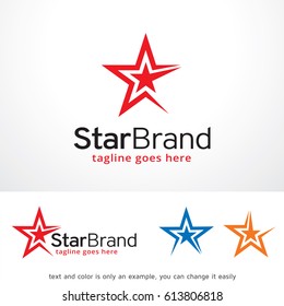 Star Brand Logo Template Design Vector, Emblem, Design Concept, Creative Symbol, Icon