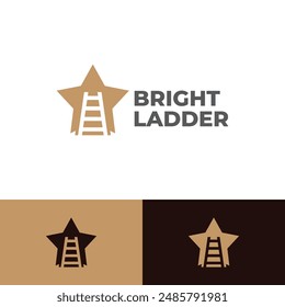 star bright ladder logo vector