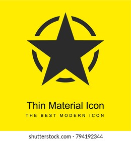 star bright yellow material minimal icon or logo design