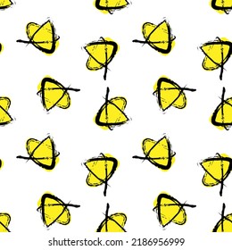 Star brush stroke seamless pattern design for fashion textiles and graphics