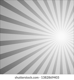 star burst background. Centric sunburst vector, Sun burst retro texture. Flat line rays illustration. Shiny template for your design - Vector
