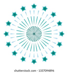 star burst circular icon