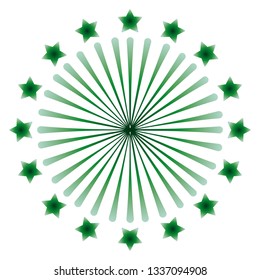 star burst circular icon