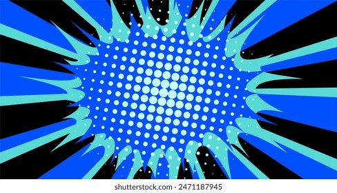 fondo abstracto de cómic de la explosión de la estrella