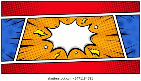 star burst comic abstract background