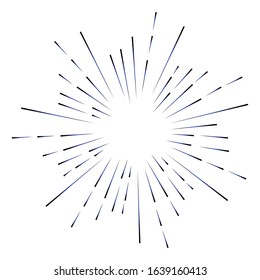Star burst design element on white background