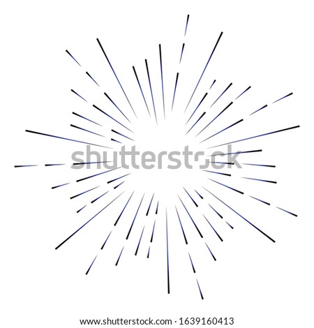 Star burst design element on white background