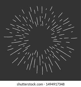 Star burst doodle, hand drawn explosion frame